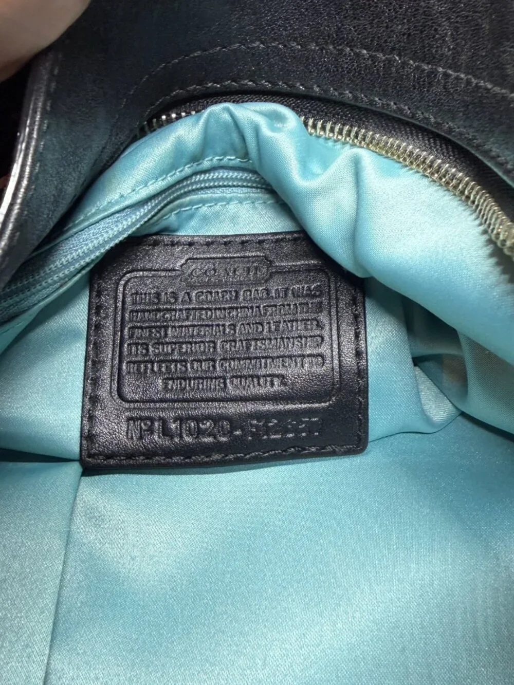 Coach 12657 Zoe Signature Black Gray Hobo Shoulder Bag Canvas Leather Y2K VTG